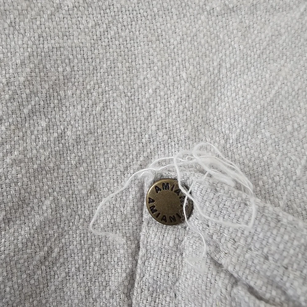 Amiani Mens 38x32 Linen Cotton Light Leg Pants Beachy Islander Dress Pants #43